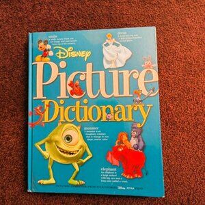 Disney Picture Dictionary Book, Kids, preowned, Blue Cover,